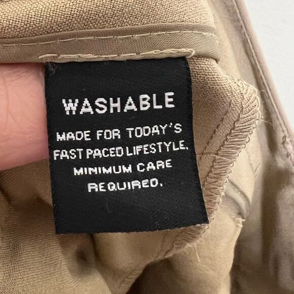 Larry Levine Trouser Pants 8 Womens Curvy Fit Hourglass Khaki Work Career Office - Picture 10 of 11